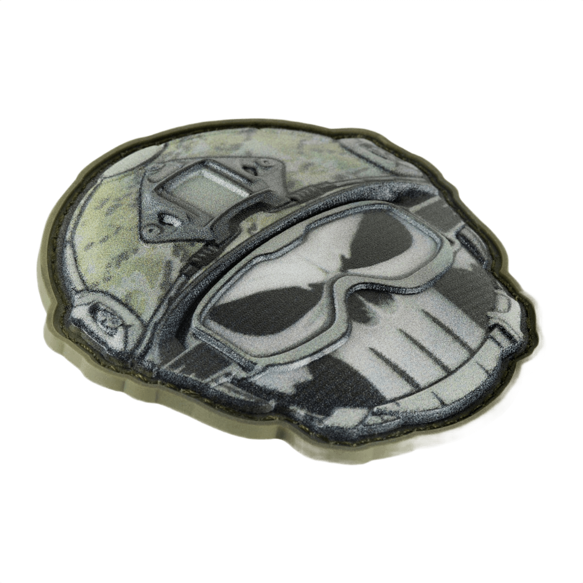 M-Tac Patch Emoji #1 PVC 3D-efektillä, hauska taktinen moraalimerkki vaatteisiin tai varusteisiin. Ilmaisee tunteita. Koko: 6.5 cm.