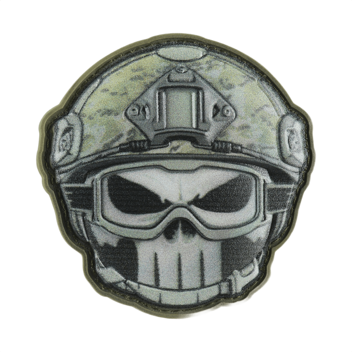 M-Tac Patch Emoji #1 3D-efektillä, PVC-materiaali ja Velcro-kiinnitys, taktinen moraalimerkki, koko 6.5 cm.