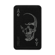 M-Tac Patch Face of War (kirjonta) pääkallokuvio kirjottuna mustalle Ace of Spades -taustalle, Vietnam-sotaa inspiroiva, kiinnittyy Velcrolla.