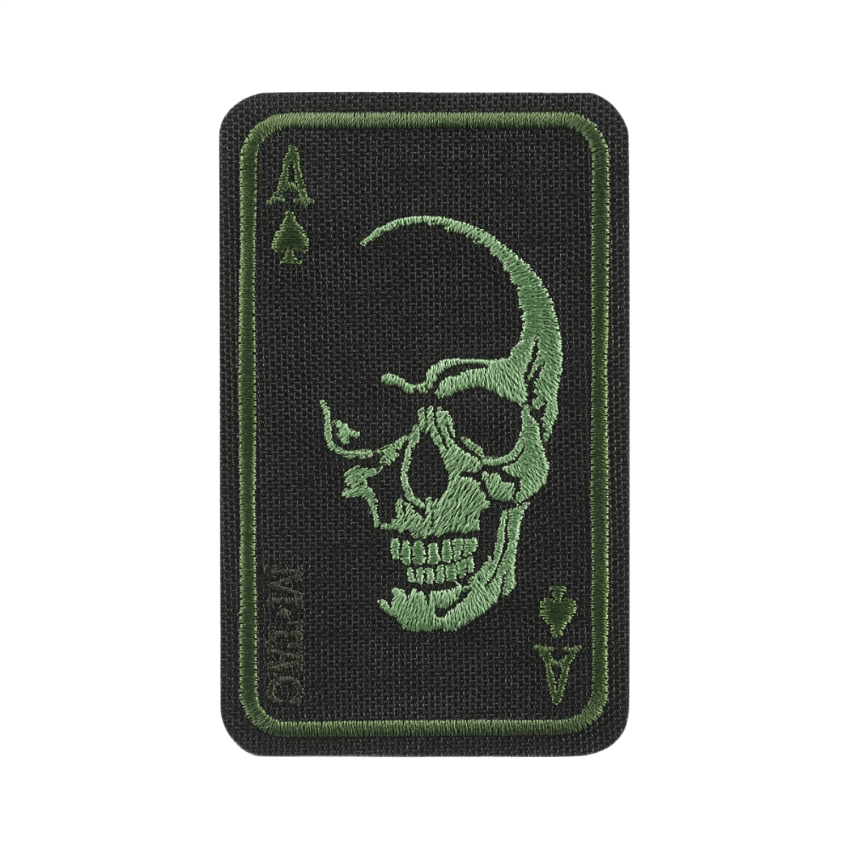 M-Tac Patch Face of War (Broderi) Cordura 500D:ssä kalloaiheella. Kirjailtu pataässä-muotoilu, mitat 8.5 x 5.2 cm.