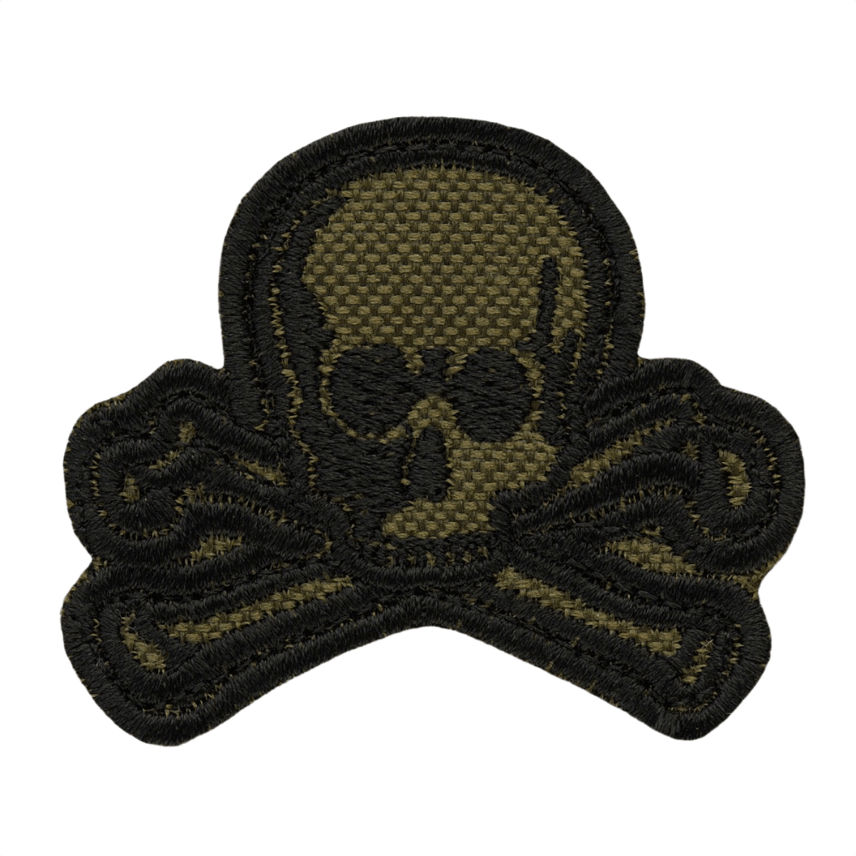 Taktinen M-Tac Patch Old Skull Velcro kangastarra 3d-efektillä, helppo kiinnitys, koko 45x55mm