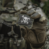 M-Tac Patch Jolly Roger PVC 3d-muotoilu käsineen pitäessä, symboloi seikkailunhalua, velcro takana, 8x5.