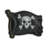M-Tac Patch Jolly Roger PVC 3d, symboloi seikkailunhalua, velcro-kiinnitys, 8x5.