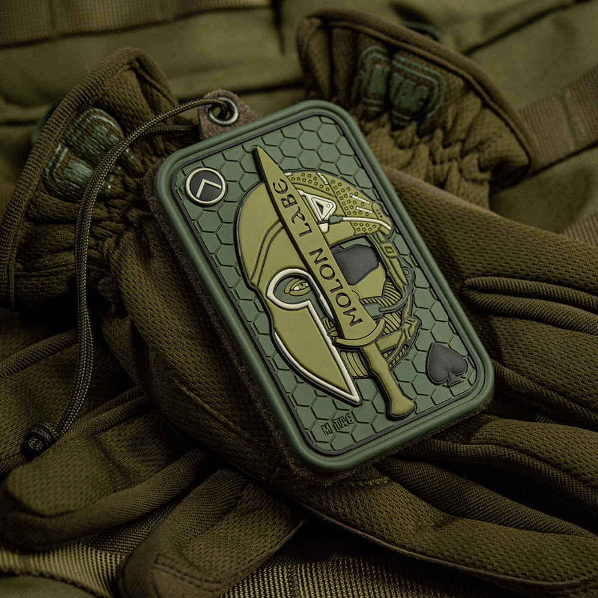 M-Tac Patch Molon Labe 3d PVC spartalaisella designilla, kumia ja velcro takana, inspiroitu 300 spartalaisesta, 108x68.