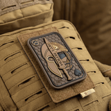 M-Tac Patch Molon Labe 3D PVC taktinen moraalimerkki spartaner-motifilla, 3D-efekti ja Velcro-kiinnitys uniformuun