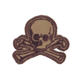 M-Tac Patch Old Skull Velcro 3D-efektillä, tekstiilipala kalloaiheella ja helppo Velcro-kiinnitys. Koko: 45 x 55 mm