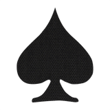 M‑Tac Patch Spades Laser Cut Cordura 500D:ssä Velcro-takapuolella, Ace of Spades -inspiroidtu, sotilaalliseen ja taktiseen käyttöön