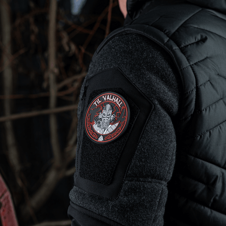 M-Tac Patch Valhall PVC hihassa univormussa, norjalaisten sotilaiden ja rituaalien innoittama, 3d-muotoilu ja velcro-takapuoli