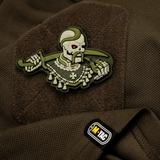 M-Tac Patch You Only Die Once 3D PVC taktiseen vaatteeseen, moraalitarra kumista Velcro-kiinnityksellä, täydellinen sotilaalliseen ja taktiseen käyttöön.
