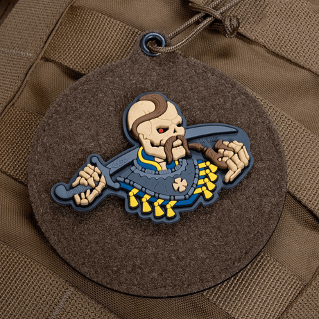 M-Tac Patch You Only Die Once 3d PVC, moraalilätkä univormuille ja taktiseen varustukseen, 74x50 mm, 3d PVC ja Velcro-kiinnitys