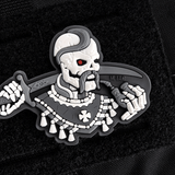 M-Tac Patch You Only Die Once 3D PVC mustalla taustalla.