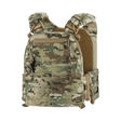 M-Tac Plate Carrier Cuirass FAST Elite Gen.II camo-kuviossa, suunniteltu ESAPI Medium -levyille, pikalukot ja säädettävät remmit.