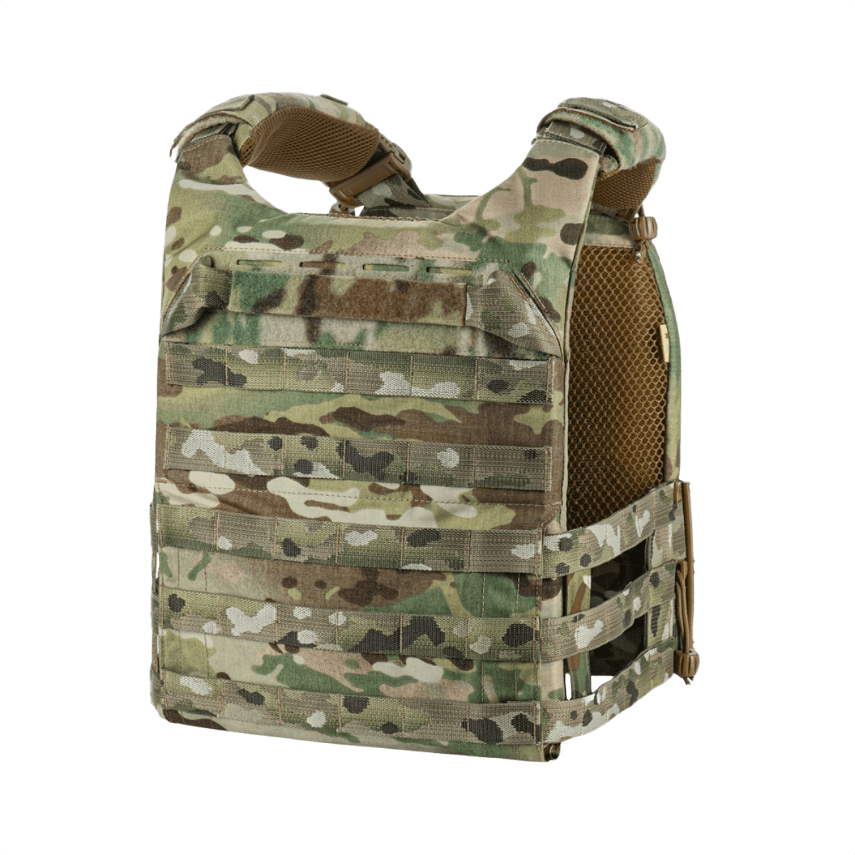 M-Tac Plate Carrier Cuirass FAST Elite Gen.II Cordura 500d -taktinen liivi, ESAPI-levyillä ja pikavapautuksella.