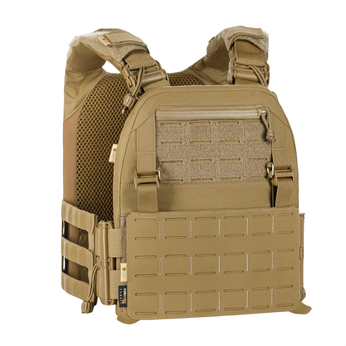 M-Tac Plate Carrier Cuirass FAST Elite Gen.II - taktinen liivi Cordura 500D:stä pikalukoilla ja säädettävillä olkahihnoilla ESAPI Medium -levyille.
