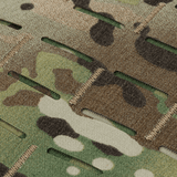 Lähikuva Cordura 500D -materiaalista M-Tac Plate Carrier Cuirass FAST Elite Gen.II:ssä, näyttää tekstuurin ja kestävyyden.