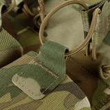 Yksityiskohta M-Tac Plate Carrier Cuirass FAST XL QRS:stä camokuosissa; suunniteltu suojalevyille, Cordura 500D -materiaali.