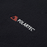 M-Tac Polartec Lang Tubehalstørklæde mustassa fleecessä Polartec-logolla, lämmin ja monikäyttöinen lisävaruste kylmää vastaan.