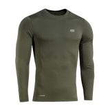 M-Tac Level I Polartec Thermal Shirt oliivinvihreänä, ihanteellinen termialuspaita Power Dry® -materiaalista, anatominen istuvuus ja litteät saumat.