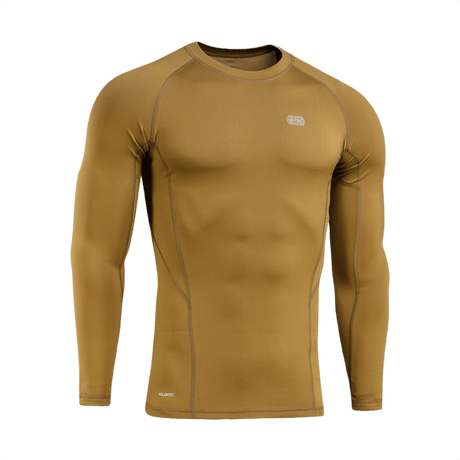 M-Tac level i Polartec Thermal Shirt en, ruskea — talveen sopiva lämmin ja mukava baselayer, nopeasti kuivuva Power Dry®-materiaali.