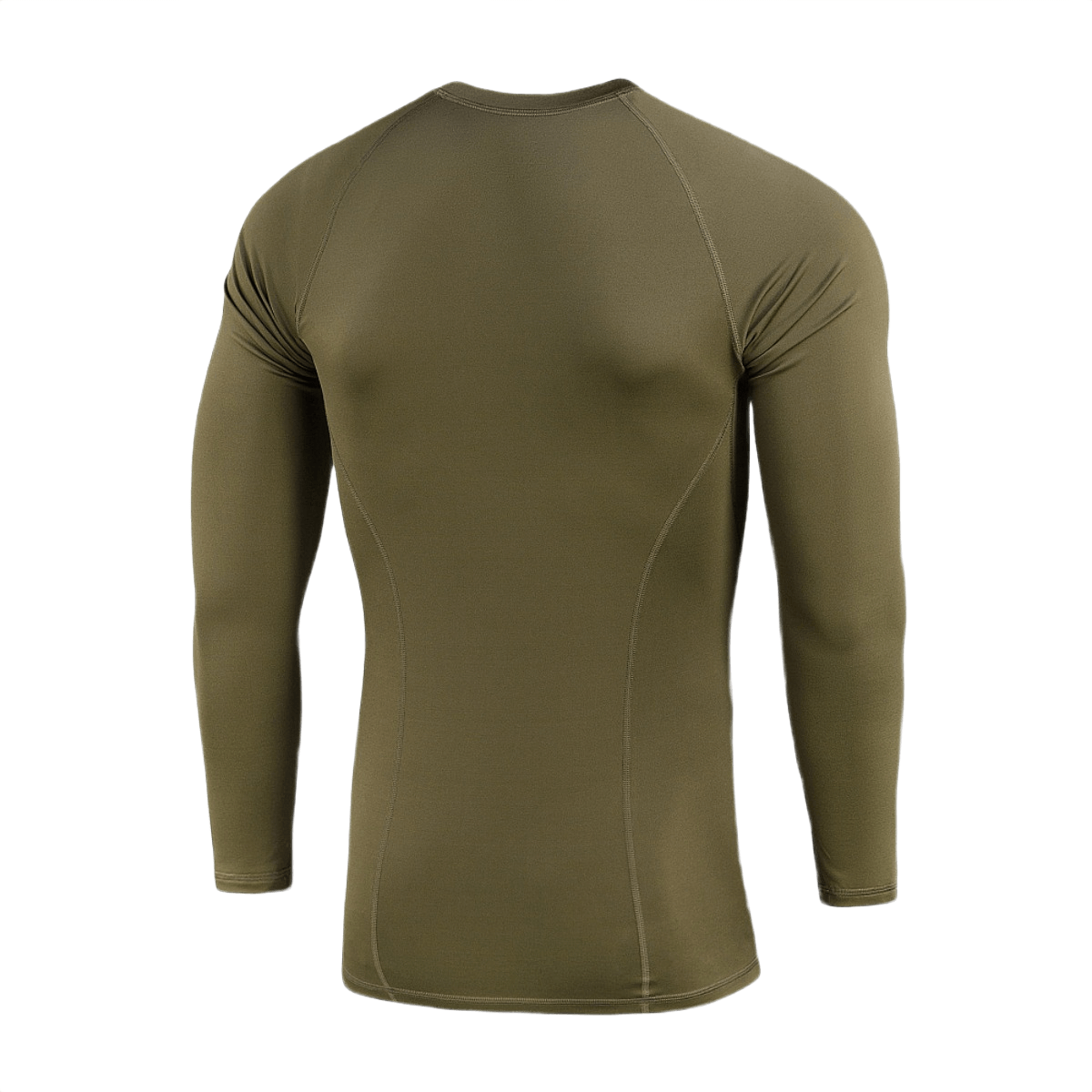 M-Tac Level I Polartec Thermal Shirt oliivinvihreänä – takaa. Täydellinen aluspaita Polartec® Power Dry® -materiaalista, ihanteellinen talviaktiviteetteihin.