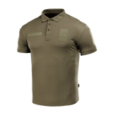 M-Tac Polo Elite Tactical Coolmax, vihreä taktinen paita anti-staattisella langalla, ihanteellinen poliisi- ja turvallisuustyöhön.