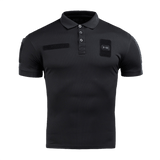M-Tac Polo Elite Tactical Coolmax, musta, poliisi- ja turvallisuuspuvuille, kosteutta siirtävä Coolmax®-teknologia mukavuuteen ja viilennykseen.