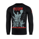 M-Tac Raglan Freedom -college, painatus ukrainalaisista sotilaista 'Moderlandet' edessä, moderni ja mukava istuvuus, puuvilla/elastaani.