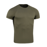 M-Tac T-Shirt Raglan Sweat-Wicking Tactical Summer, vihreä, hikiä siirtävä t-paita raglan-hihoilla, erinomainen liikkumisvapauteen.