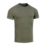M-Tac Raglan T-paita 93/7 oliivinvihreä, raglan-hihat, 93 % puuvillaa ja 7 % elastaania.
