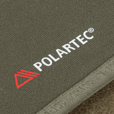 Polartec-kankaan yksityiskohta M-Tac Shadow Polartec Fleece -hupparissa, kestävä materiaali ja pitkäikäisyys optimaalista lämpöä varten.