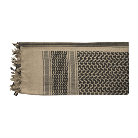 M-Tac Shemagh-huivi klassisella arabialaisella kuosilla, 100% puuvillaa, 110 x 110 cm, suojaa auringolta, hiekalta ja tuulelta ulkoilussa.