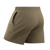 M-Tac Shorts Sport Fit Cotton oliivinvihreänä, 100% puuvillaa, elastinen vyötärö, kaksi sivutaskua, sporttinen malli kesään ja arkeen.