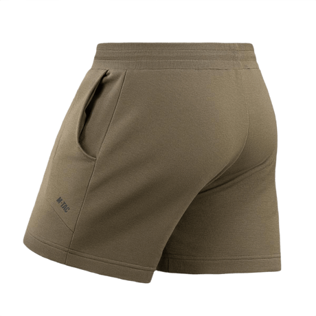 M-Tac Shorts Sport Fit Cotton oliivinvihreänä, 100% puuvillaa, elastinen vyötärö, kaksi sivutaskua, sporttinen malli kesään ja arkeen.
