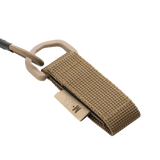 M-Tac Safety Cord med D-ring ruskea paracord-naru MOLLE-kiinnityksellä varusteiden kuten avainten ja aseiden turvalliseen säilytykseen.