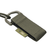 M-Tac Safety Cord med D-ring varusteiden kiinnittämiseen, spiraalinen paracord ja PVC, MOLLE-kiinnitys, estää esineiden katoamista tai varkautta.