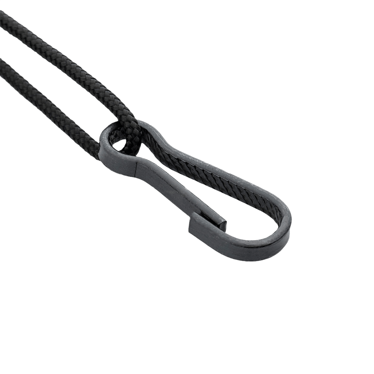 M-Tac Safety Cord D-ringillä turvalliseen kiinnitykseen, esim. pistooli, veitsi ja taskulamppu. Valmistettu paracordista ja PVC:stä, vetolujuus 50 kg