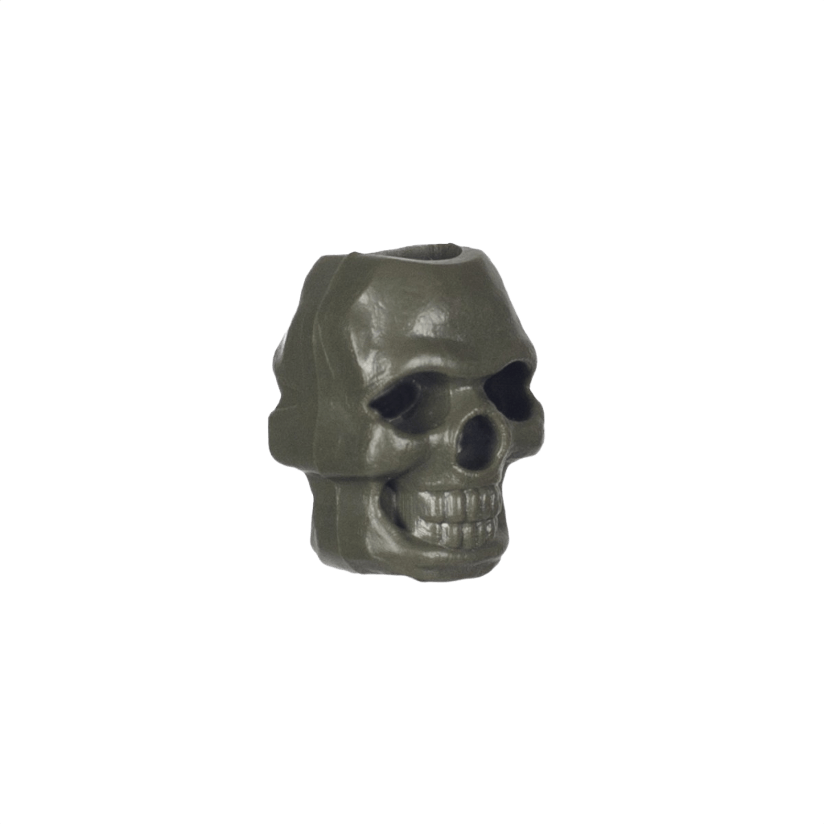 M‑Tac Skull Stopper -helmi muovia, ideaali paracord-projekteihin kuten avaimenperät ja rannekkeet; 6mm reiän halkaisija, 17x12mm koko.