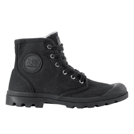 M-Tac Sneakers mustana, klassinen malli, 6 metallista nauharenkasta ja vulkanisoitu kumipohja, sopii ulkoiluun.