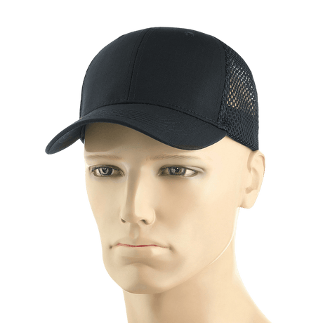 M-Tac Mesh Flex Ripstop Baseball Cap mesh-paneeleilla, säädettävä Velcro-nauha mallinukella; optimaalinen ilmanvaihto ja mukavuus ulkokäyttöön.