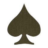 M-Tac Patch Spades Laser Cut taktinen moraalimerkki Cordura 500D:ssä, musta pata-symboli, Velcro-takapuoli, kestävä ja sopii ulkokäyttöön