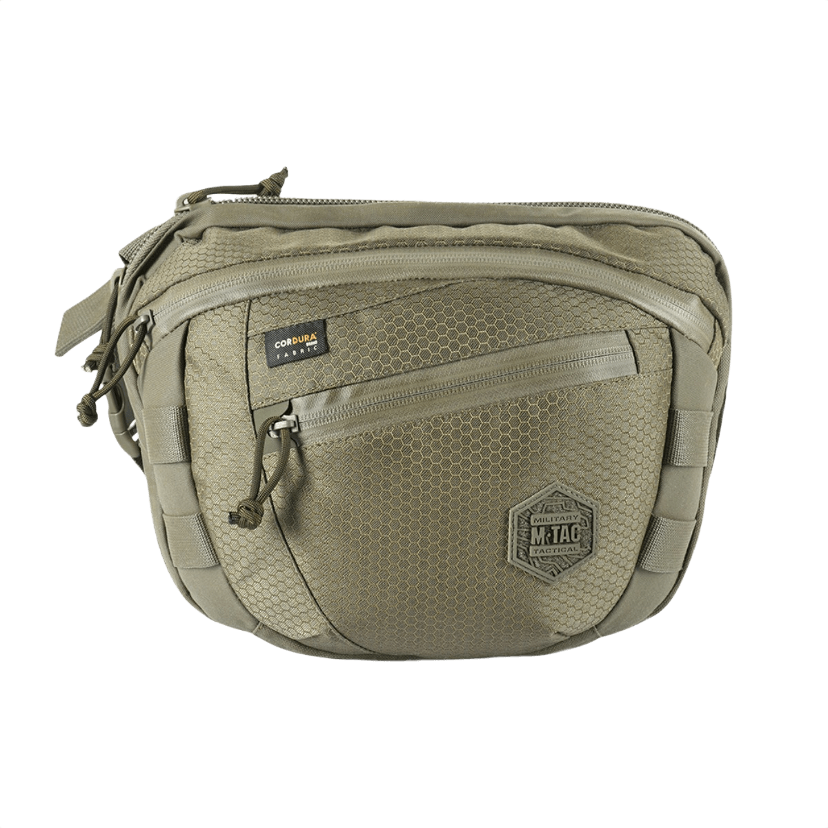 M-Tac Sphaera Hex Hardsling Bag Large Elite suuri armeijanvihreä, vetoketjutaskut ja vankka muotoilu.