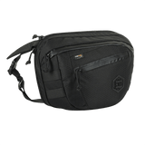 M-Tac Sphaera Hex Hardsling Bag Large Elite musta kangas, taskut ja säädettävä hihna. Sopii päivittäiseen käyttöön ja säilytykseen.