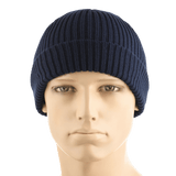 M-Tac Watch Cap 100% Akryl, merensininen neulospipo kylmään säähän, matala profiili ja kaksoiskäänne lisälämmöksi. Industristrik akryl materiaali.