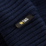 M-Tac Watch Cap 100% Akryl, tummansininen neulospipo jossa M-Tac-logo, sopii viileään säähän, valmistettu teollisella kaksoisneuloksella akryylistä.