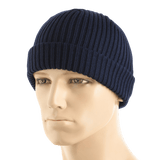 M-Tac Watch Cap 100% Akryl tummansininen neulospipo, ihanteellinen kylmään säähän, kaksoiskäänne lisälämmöksi, valmistettu 100% Akryl.