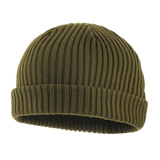 M-Tac Watch Cap 100% Akryl, oliivinvihreä neulospipo viileään säähän, matala profiili ja kaksoiskäänne, valmistettu 100% Akryl, koko L.