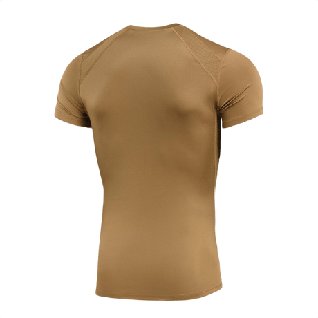 M-Tac T-Shirt Sweat-Wicking Athletic Gen.II beigessä, täydellinen harjoitteluun ja arkeen, valmistettu kosteutta siirtävästä polyesteristä.