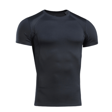 M-Tac T-Shirt Sweat-Wicking Athletic Gen.II mustana, suunniteltu harjoitteluun ja arkeen, valmistettu 100% kosteutta siirtävästä polyesteristä.