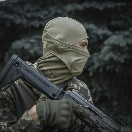 M-Tac Sweater-Ninja-Balaclava Premium suojaa kasvoja ja päätä aktiivisissa oloissa, valmistettu Polartec® Power Dry -materiaalista