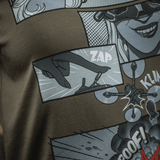 M-Tac T-Shirt Comics Drone Girl FPV-dronepilotilla ja luovalla sarjakuvapainatuksella, ylistää voimaa ja tarkkuutta, pehmeä puuvillaseos.